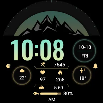 Abstract Mountain ZKin Watch screenshot 7