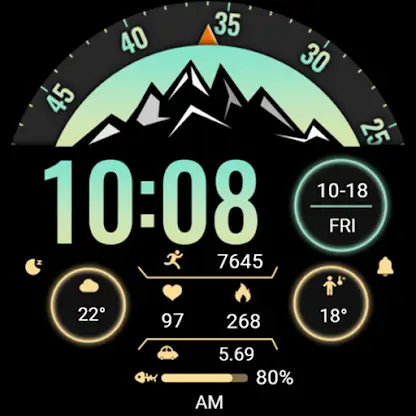 Abstract Mountain ZKin Watch screenshot 6