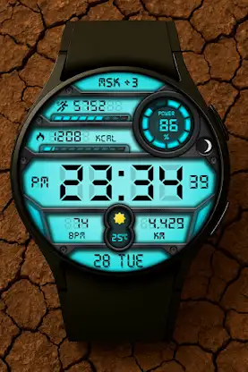 Altas Digital Watch Face screenshot 6