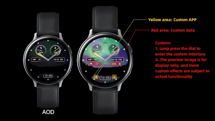 ZKin Watch Face Aurora Quartz screenshot 1
