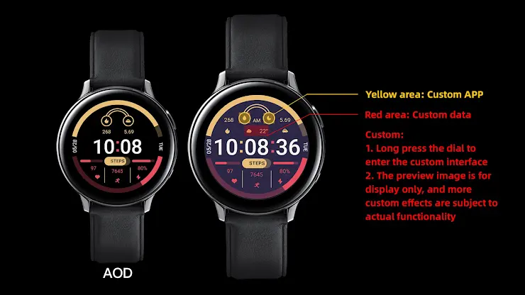 Bicolor Layering For Wear OS screenshot 1