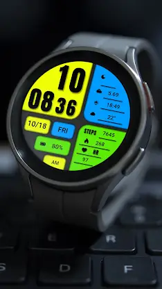 Big color blocks For Wear OS screenshot 8