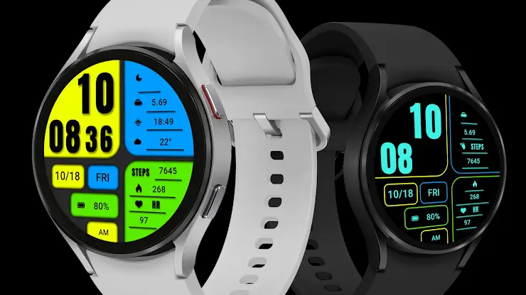 Big color blocks For Wear OS screenshot 4