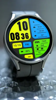 Big color blocks For Wear OS screenshot 6