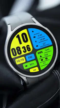 Big color blocks For Wear OS screenshot 7
