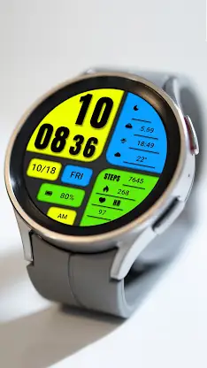 Big color blocks For Wear OS screenshot 5
