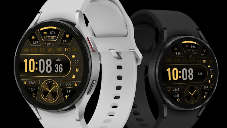 Black Gold Info ZKin Watch screenshot 1
