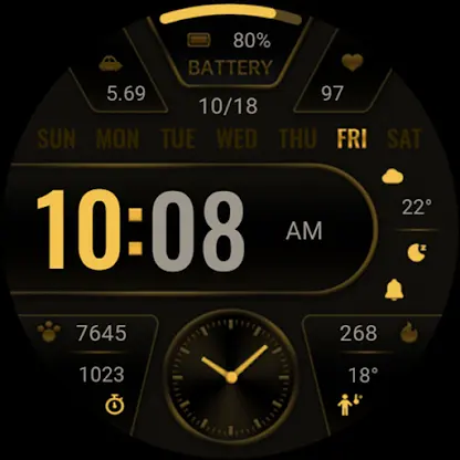 Black Gold Info ZKin Watch screenshot 7