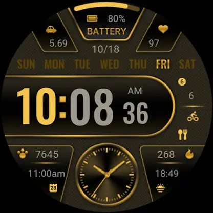 Black Gold Info ZKin Watch screenshot 8