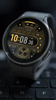 Black Gold Info ZKin Watch screenshot 5