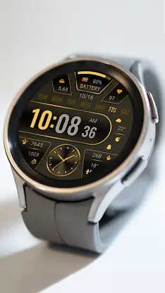 Black Gold Info ZKin Watch screenshot 3