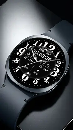Black Shine Quartz For Wear OS screenshot 6