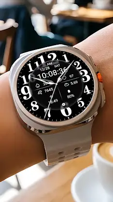 Black Shine Quartz For Wear OS screenshot 1