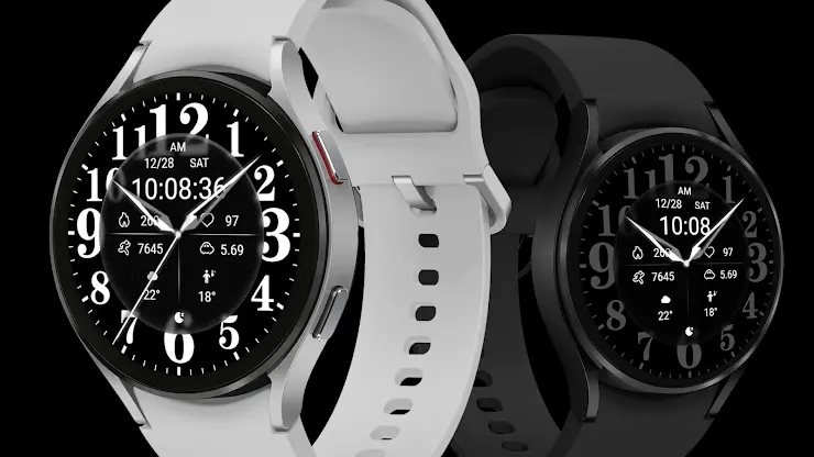 Black Shine Quartz For Wear OS screenshot 8