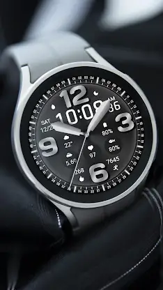 Black Shiny Quartz For Wear OS screenshot 7