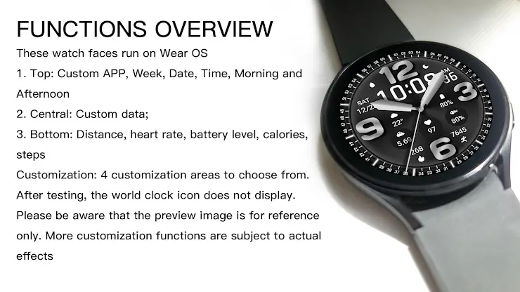 Black Shiny Quartz For Wear OS screenshot 3