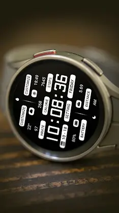 ZKin Watch Black White Message screenshot 3