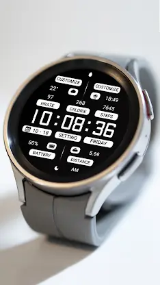 ZKin Watch Black White Message screenshot 4