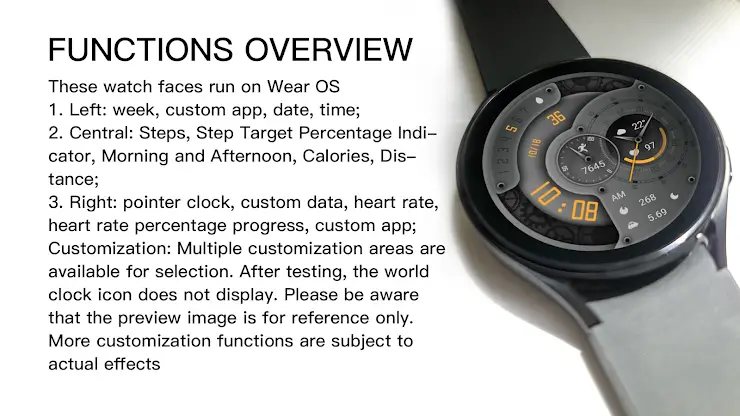 Blackened Steel For Wear OS screenshot 3