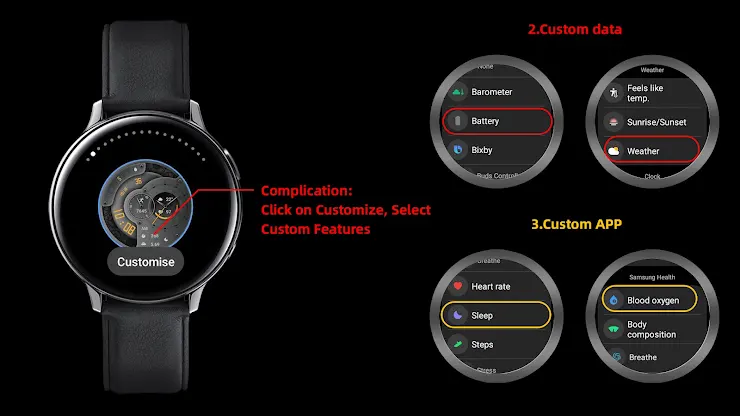 Blackened Steel For Wear OS screenshot 2