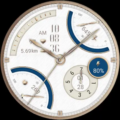 ZKin Watch Face Blue Quartz screenshot 6