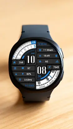 Blue Text Diagonal ZKin Watch screenshot 8