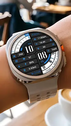 Blue Text Diagonal ZKin Watch screenshot 1