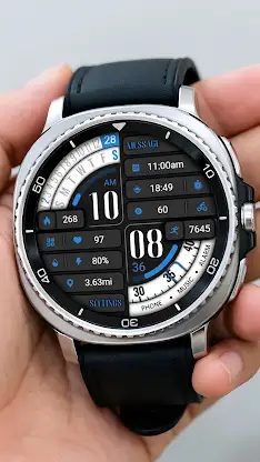 Blue Text Diagonal ZKin Watch screenshot 2