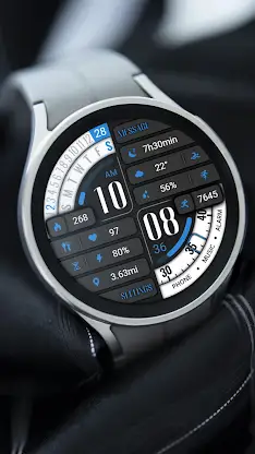 Blue Text Diagonal ZKin Watch screenshot 5
