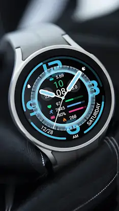 Blue White Glass ZKin Watch screenshot 3