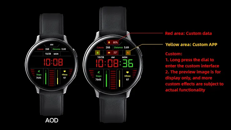 Bright Color LCD For Wear OS screenshot 1