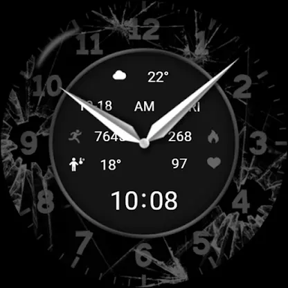 ZKin Watch Face Broken Quartz screenshot 8