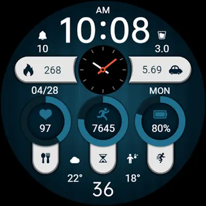 Button Component ZKin Watch screenshot 6
