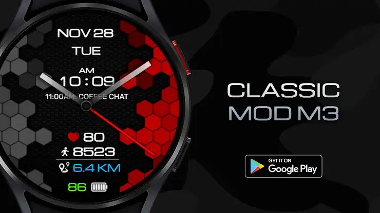 Classic Mod M3 Watch Face screenshot 1