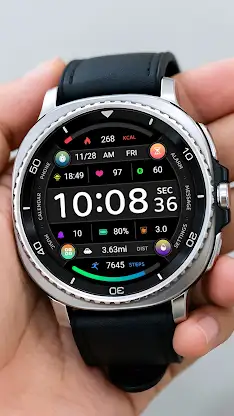 Colorful Icon Clock ZKin Watch screenshot 6