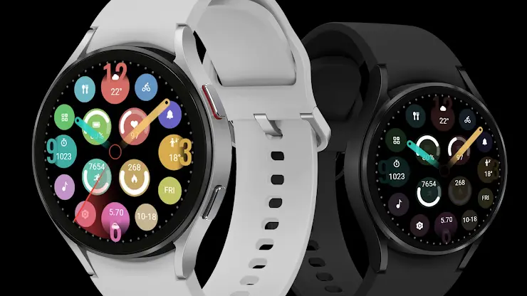 ZKinWatch Colorful Round Clock screenshot 1