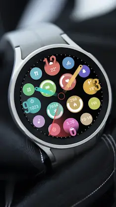 ZKinWatch Colorful Round Clock screenshot 2