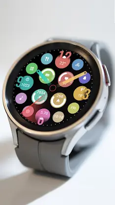 ZKinWatch Colorful Round Clock screenshot 3