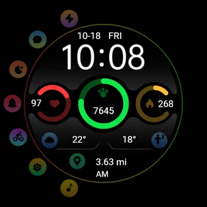 Colorful Small Round ZKinWatch screenshot 8