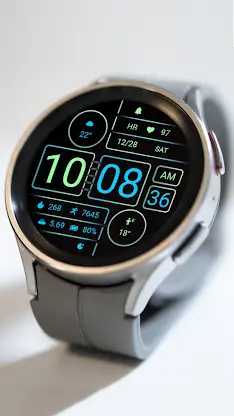 ZKin Watch Face Cyan Light screenshot 4