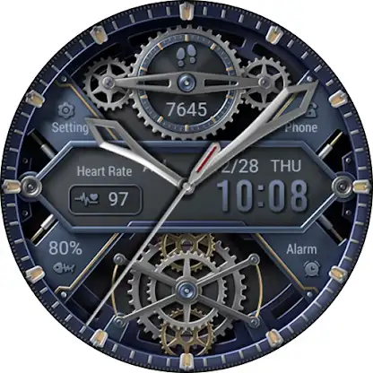 Dark Blue ZKin Watch screenshot 7