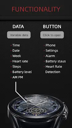 Dark Blue ZKin Watch screenshot 2