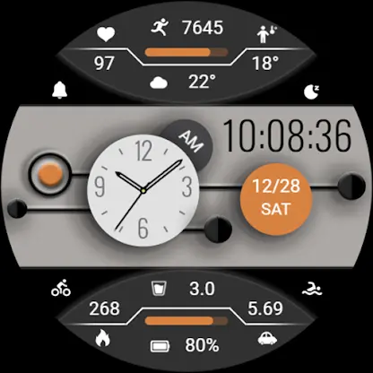 ZKinWatch Dark Grey Ink Orange screenshot 6