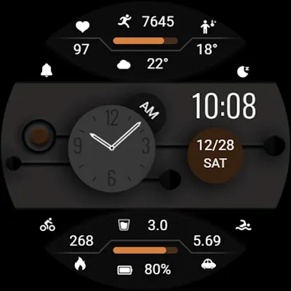 ZKinWatch Dark Grey Ink Orange screenshot 7