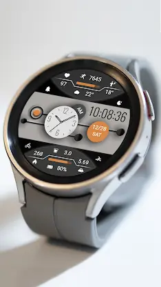 ZKinWatch Dark Grey Ink Orange screenshot 2
