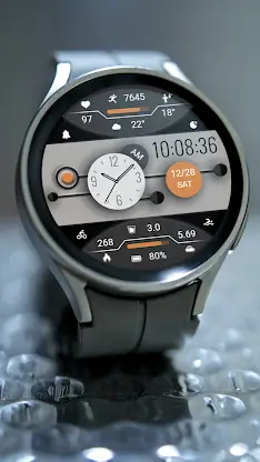 ZKinWatch Dark Grey Ink Orange screenshot 3