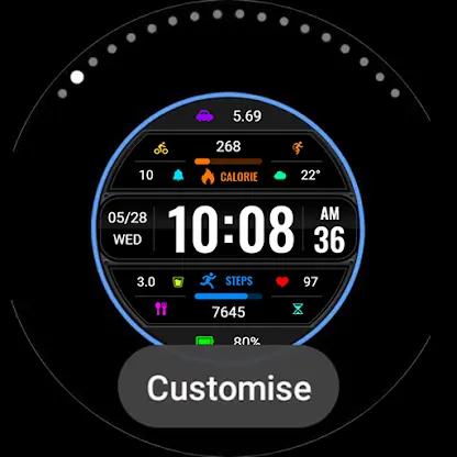 Dark Multifunctional ZKinWatch screenshot 7