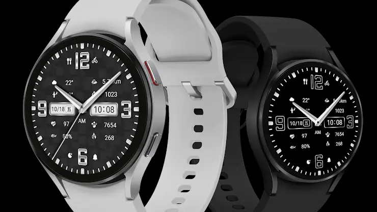 Dark texture quartz For WearOS screenshot 4