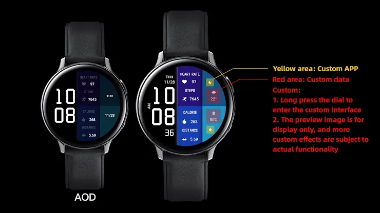 Digital Color Block For WearOS screenshot 3