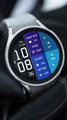 Digital Color Block For WearOS screenshot 1